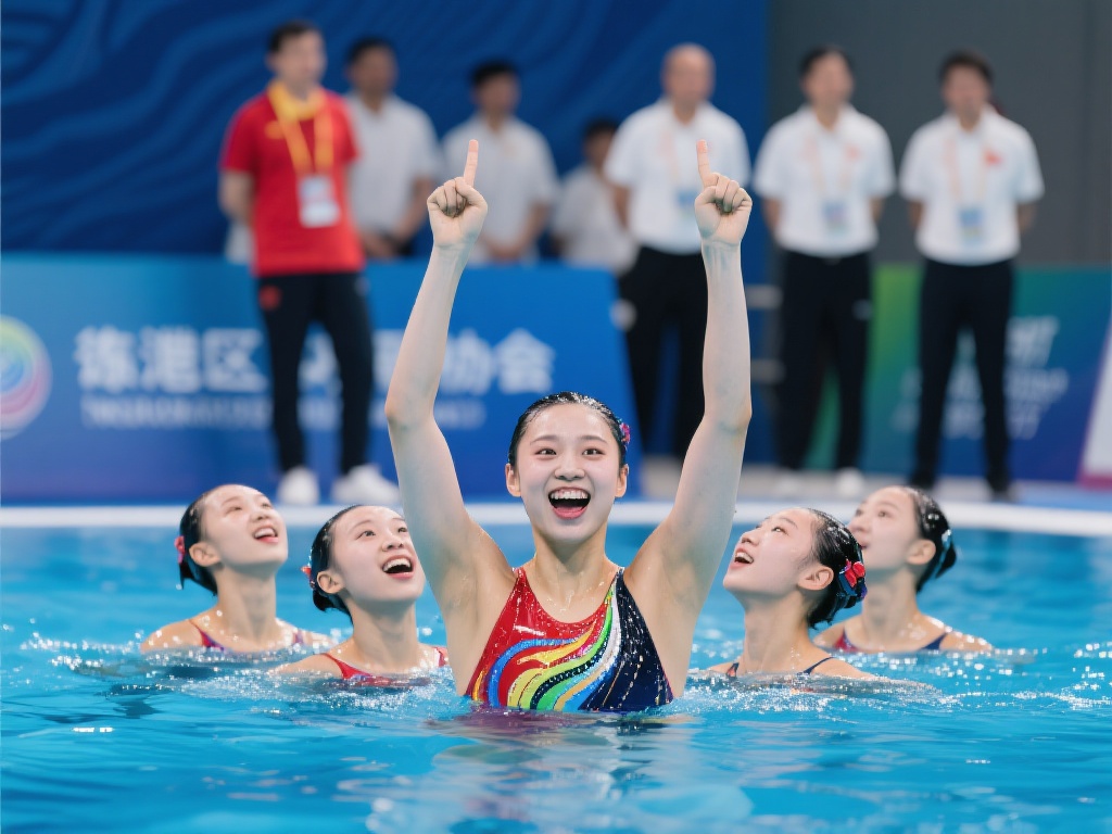 花样游泳世界杯：徐汇妍闪耀夺三金