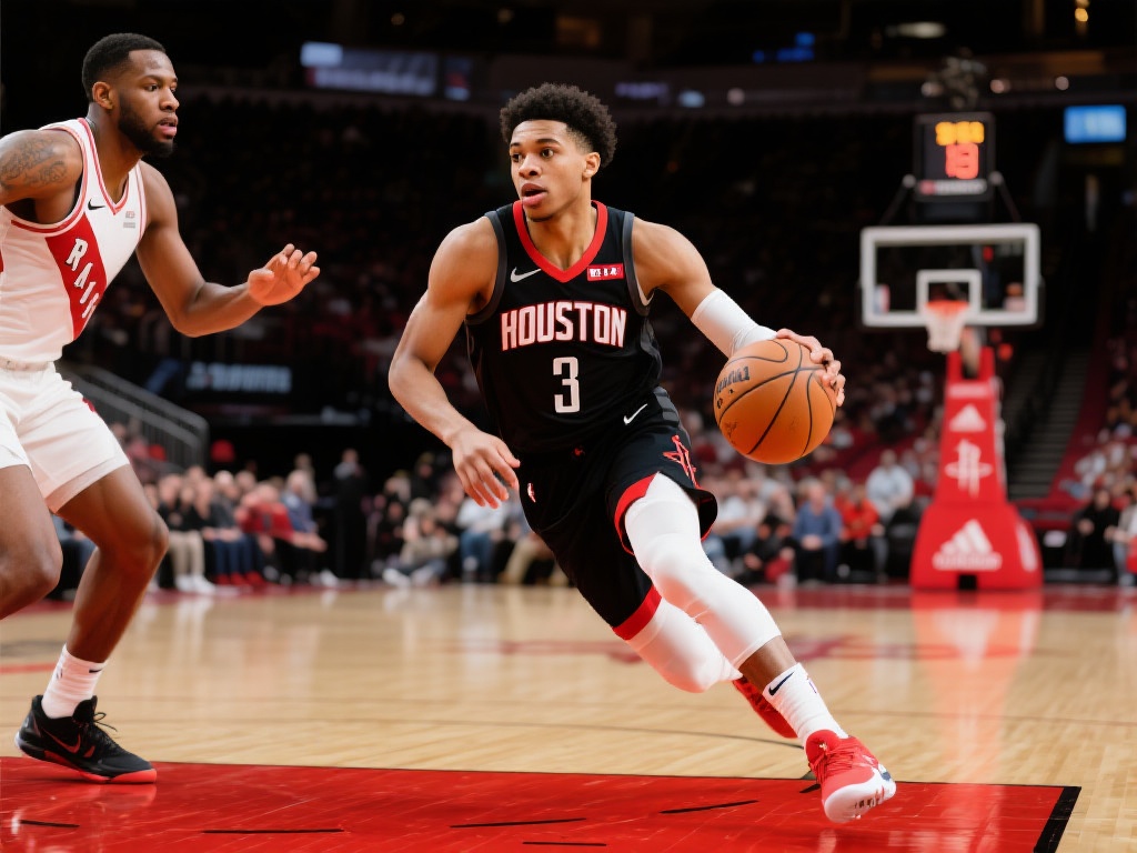 阿门欧洲步连过双防守稳上篮砍20分助火箭追分